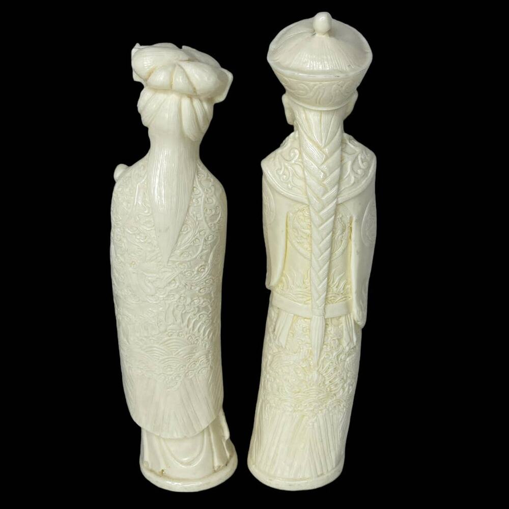 Vintage Chinese Sculptures Figurines Resin - Picture 9 of 10